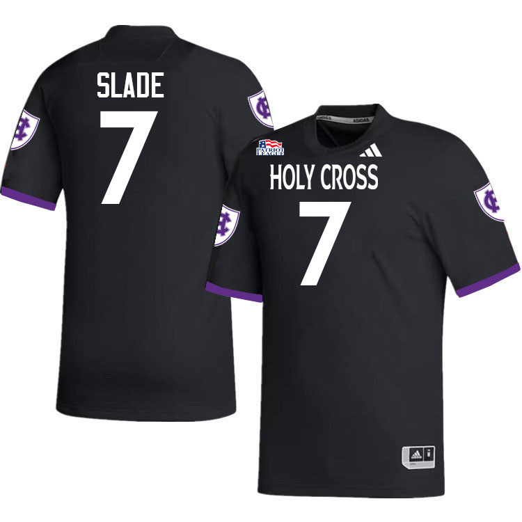 Holy Cross Crusaders #7 Sam Slade College Football Jerseys,Uniforms-Black